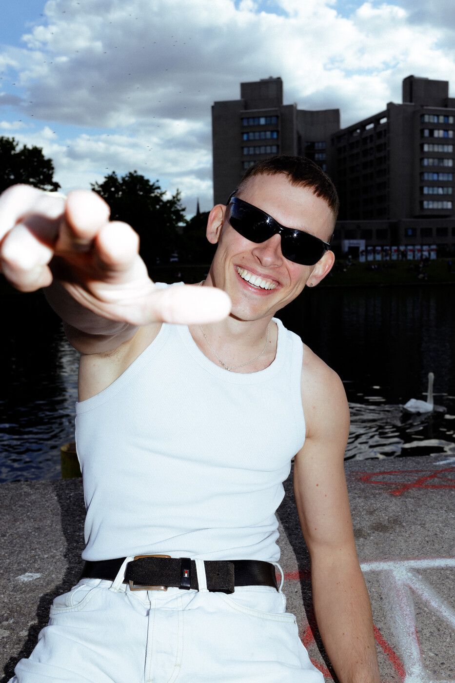 Jerry Vsan live mit Mikrofon